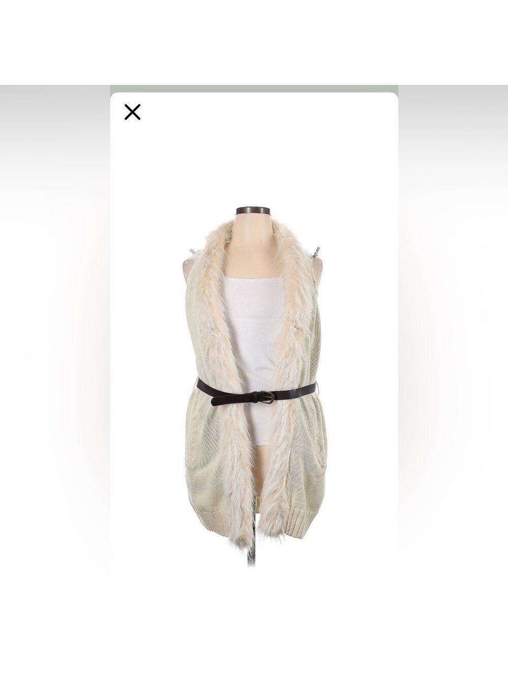 Dash faux fur vest 100 acrylic
